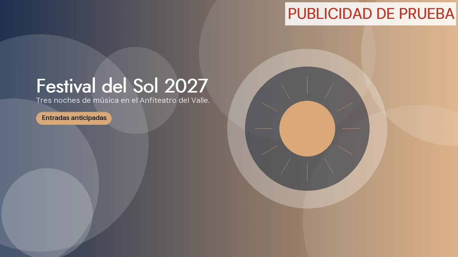 Festival del Sol 2027 (publicidad de prueba)